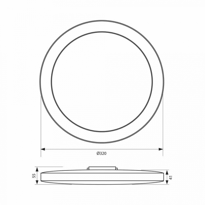 Plafoniera LED LED ∙ 24W ∙ 4000K ∙ IP44 [4]