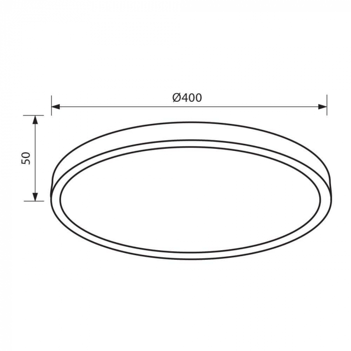 Plafoniera LED LUKA LED ∙ 35W ∙ negru ∙ comutator CCT ∙ 3000K-4000K-6400K [3]