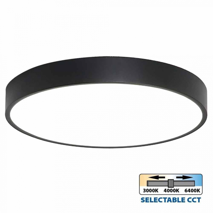 Plafoniera LED LUKA LED ∙ 35W ∙ negru ∙ comutator CCT ∙ 3000K-4000K-6400K [1]