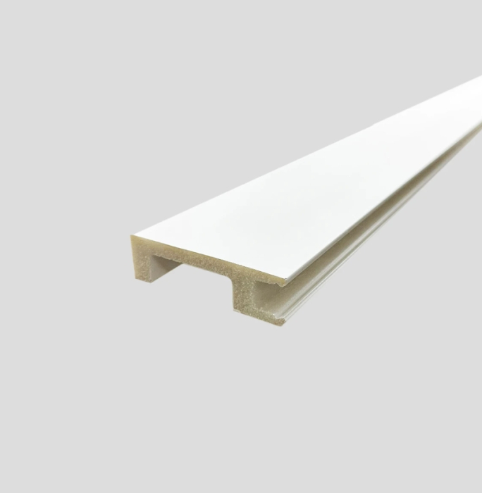 Plinta alba decorativa duropolimer pentru LED, latime 80 mm [4]