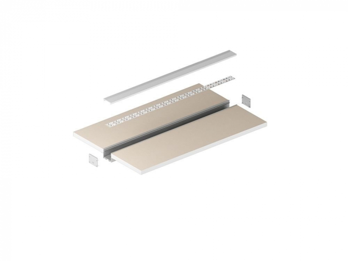 Profil Aluminiu LED alb P22-2 Dispersor opal 2M [10]