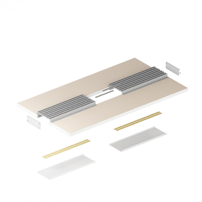 Profil Aluminiu LED 1M negru P27-2 [4]