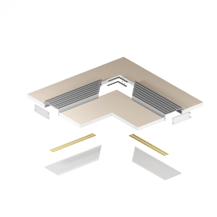 Profil Aluminiu LED 2M argint anodizat P27-2 [6]