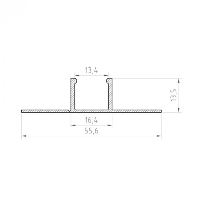 Profil Aluminiu LED P17-1 + Dispersor opal 2M [2]