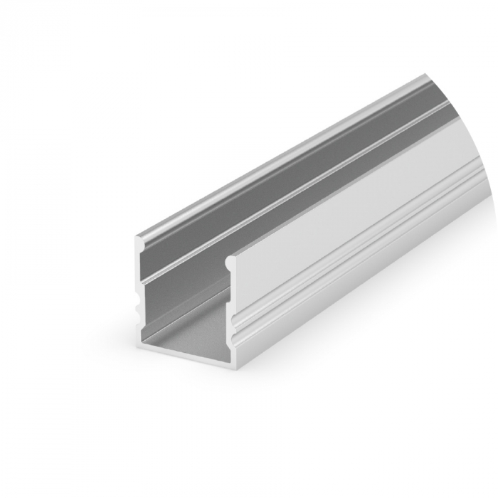 Profil Aluminiu LED argint anodizat P5-1 Dispersor opal 2M [2]