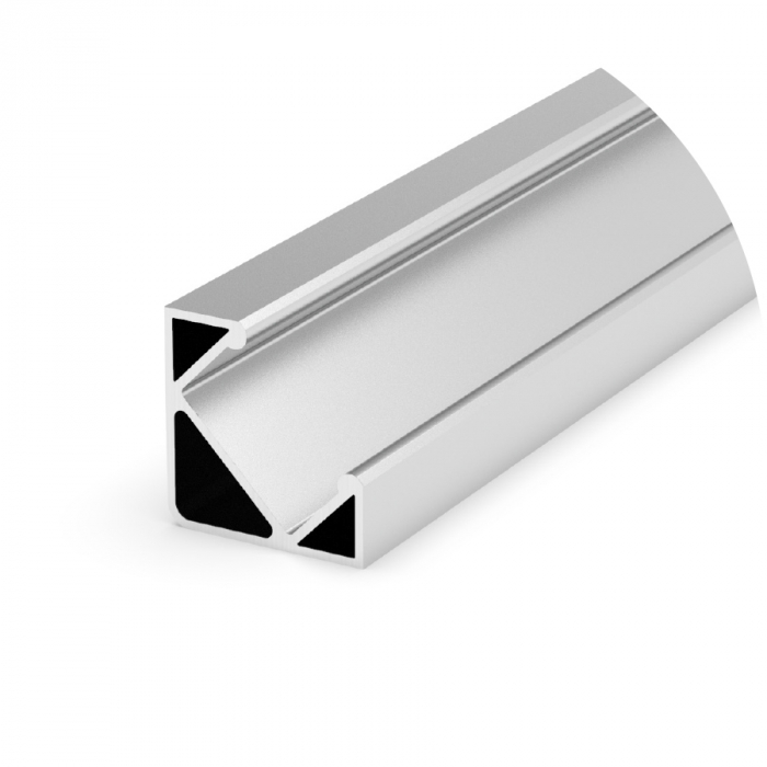 Profil Aluminiu LED argint anodizat P3-1 Dispersor opal 2M [2]