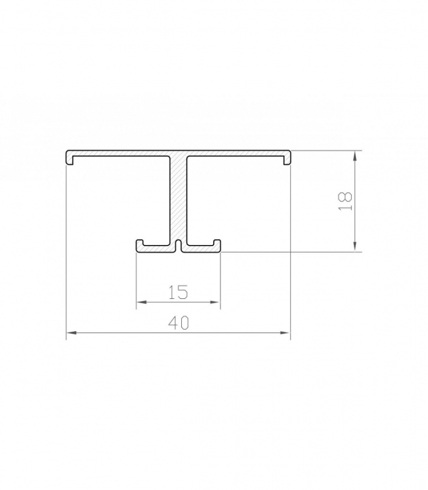 Profil Aluminiu LED negru P9-1 [2]