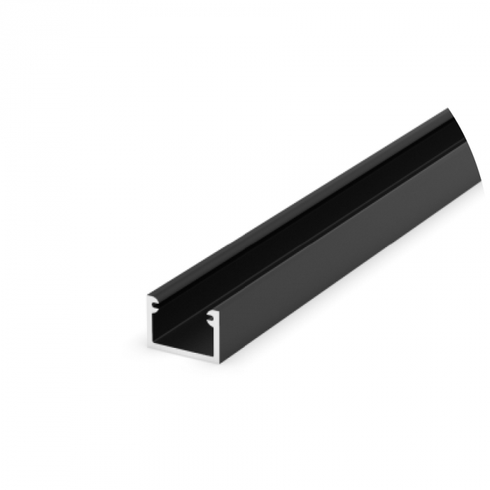 Profil Aluminiu LED negru P4-2 Dispersor opal 2M [2]
