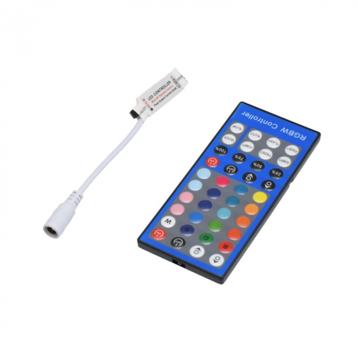 MINI CONTROLER LED RGBW + TELECOMANDA IR 40 TASTE [2]