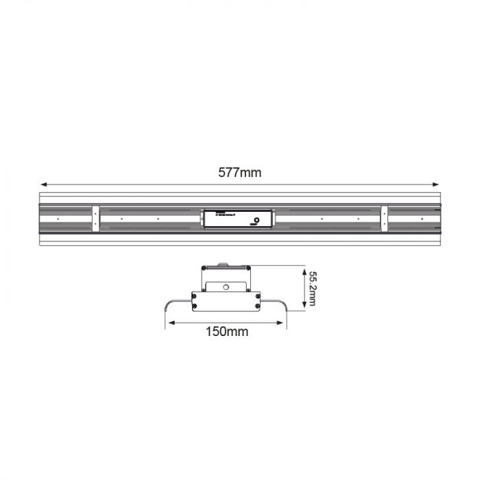 LED LINEAR HIGHBAY 100W 16000LM 5000K 30°x90° CRI 80 PHILLIPS [2]