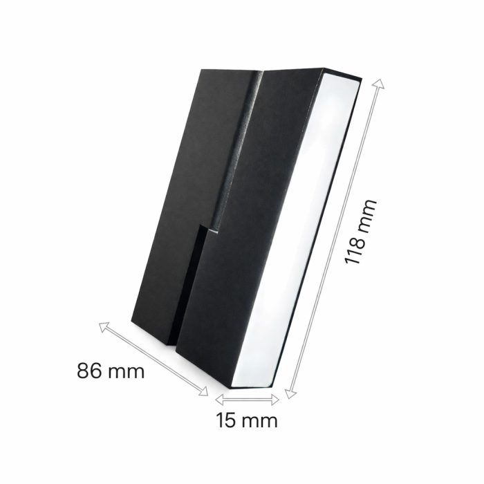 Proiector liniar pliabil Magnetic Negru 24V DC 6W 4000K 236LM 120° RA90 L118MM [3]