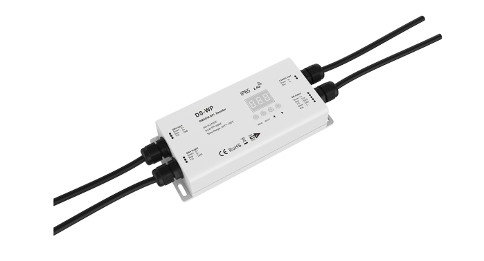 Receptor LED SPI (DMX512) - RGB - Pentru benzi digitale LED - 10A 5-24V DC - IP65 - DS-WP [1]