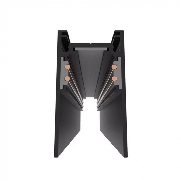 SINA MAGNETICA SUPRAFATA 48V DC 1M NEGRU MAT [2]