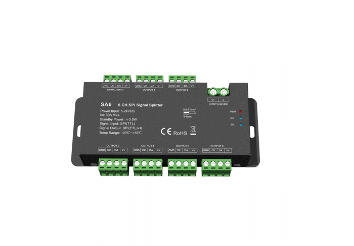 Splitter de semnal digital SPI - 5-24V DC - 1 canal până la 6 canale - SA6 [1]