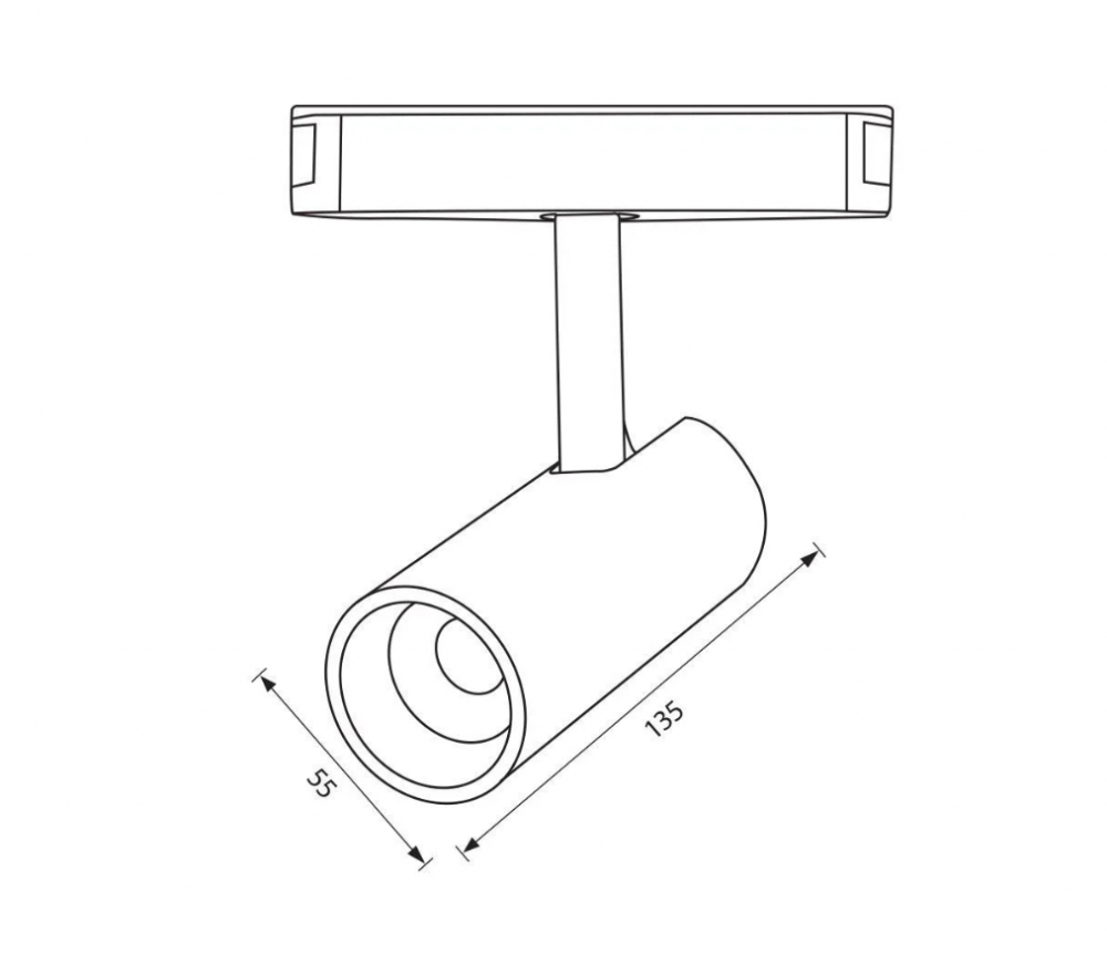 Spot LED magnetic UMBRIA LED ∙ 20W ∙ Negru ∙ 4000K [2]