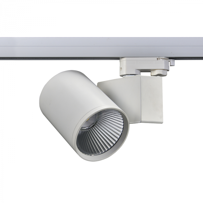 Spot LED pentru sina, alb , 40W, 4000K, 3 faze, 38°, 4400LM, 230V AC, Ra80, 5 ani [1]
