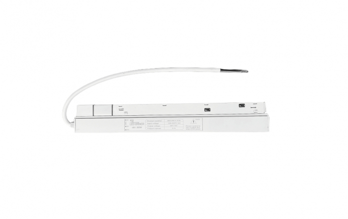 SURSA ALB MAT MAGNETIC 200W 230V AC- 48V DC IP20 2.1A 250 * 23.5 * 45MM CU CABLU 2M [1]