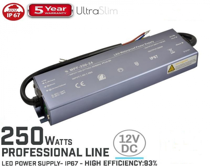 Sursa de alimentare cu tensiune constanta PFC IP67 12V 250W [2]
