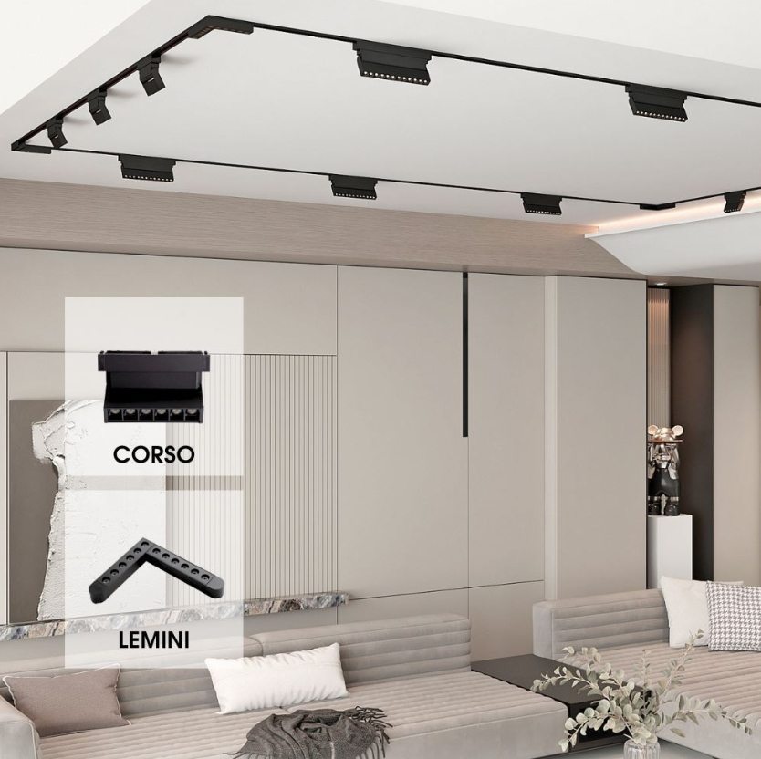 Unghi LED magnetic LEMINI LED ∙ 12W ∙ Negru ∙ 3000K [3]