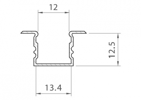 Profil Aluminiu LED alb P18-2 Dispersor opal 2M [2]