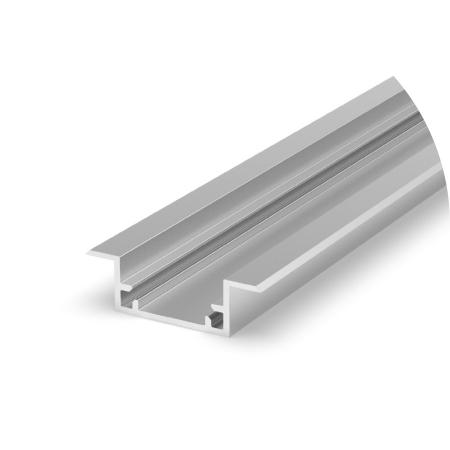 Profil Banda LED - Profil Aluminiu LED argint anodizat P11-2 Dispersor opal 2M