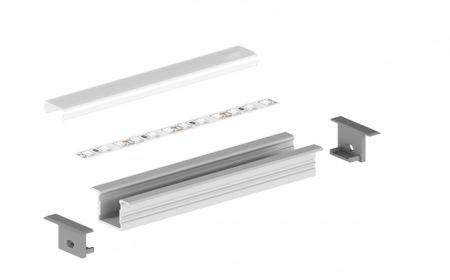 Profil Aluminiu LED alb P18-2 Dispersor opal 2M [3]