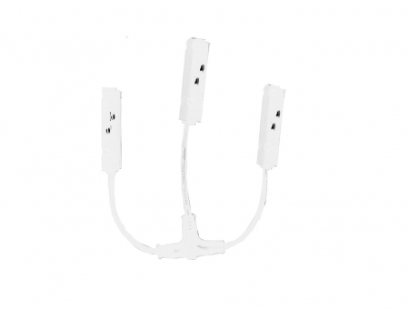 Conector sina magnetic 48V - ALIMENTARE "T" PENTRU SINA MAGNETICA 48V DC ALB MAT