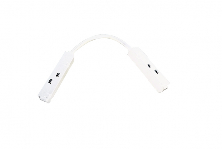 Corpuri de Iluminat pe Sina LED - ALIMENTARE UNGHI VARIABIL CU CABLU PENTRU SINA MAGNETICA 48V DC ALB MAT