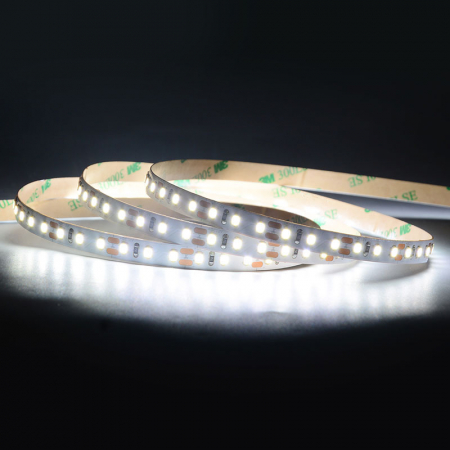 Banda LED • 120 LED / m • 12V • 16W • 6000K • IP20 • 1600lm • 8mm • Versiunea PRO [1]