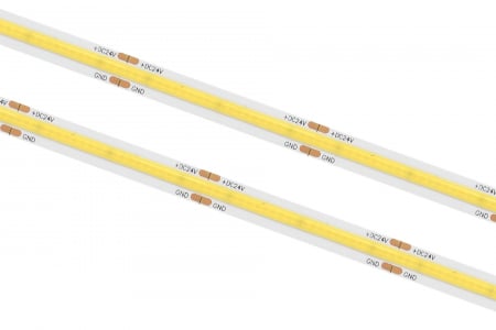 Banda LED COB 480LED/M • 24V • 10W • 6000K • IP66 • 1050lm • Cri90 • 8mm 2oz Versiune PRO [2]