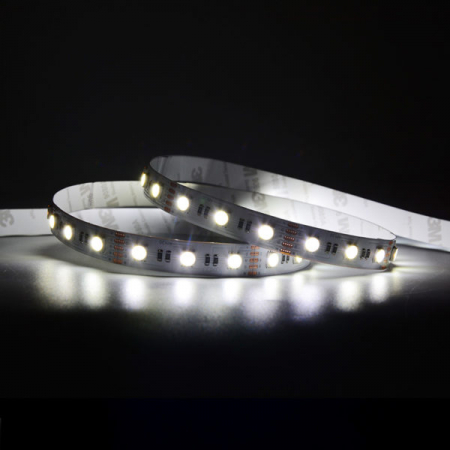 Banda LED RGB + 4000K • 60LED• 24V • 19.6W  • IP20 • 500lm • 12mm • Versiunea PRO 3oz [3]