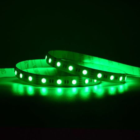 Banda LED RGB + 4000K • 60LED• 24V • 19.6W  • IP20 • 500lm • 12mm • Versiunea PRO 3oz [2]