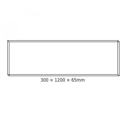 CADRU DE TAVAN 30x120x6.5cm PENTRU PANOURI LED OTIS*N, DEBA (CU ȘURUBURI) [1]