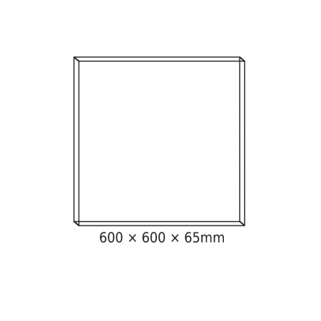 CADRU DE TAVAN 60x60x6.5cm PENTRU PANOURI LED OTIS*N, DEBA ȘI TREGO (CU ȘURUBURI) [1]