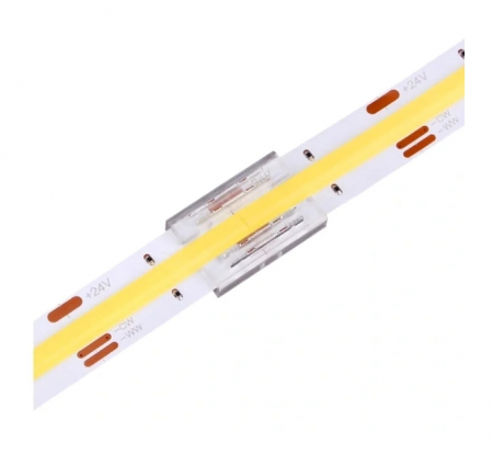 Conectori banda led - Conector banda led cob CCT 10mm transparent 3pin 5.5A