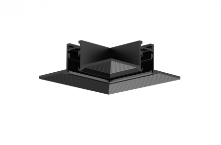 Sina Magnetica Slim 24V - Conector de colt negru mat 90° pentru mini sina magnetica TRIMLESS TMT*MB