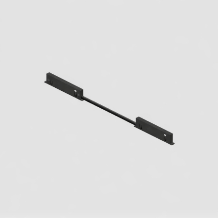 Sina Magnetica Slim 5mm 24V - Conector electric de colt negru cu cablu pentru mini sina magnetica 24V DC