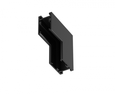Sina Magnetica Slim 24V - Conector de colt negru 90° pentru mini sina magnetica surspendata TMS*MB
