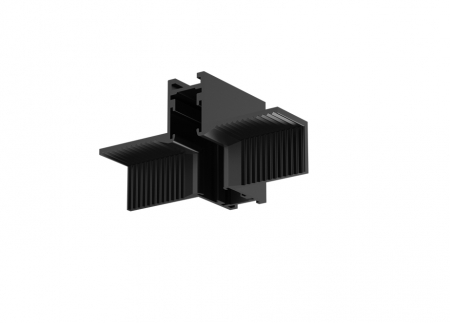 Sina Magnetica Slim 24V - Conector de colt incastrat negru mat 90° pentru mini sina magnetica TRIMLESS TMT*MB