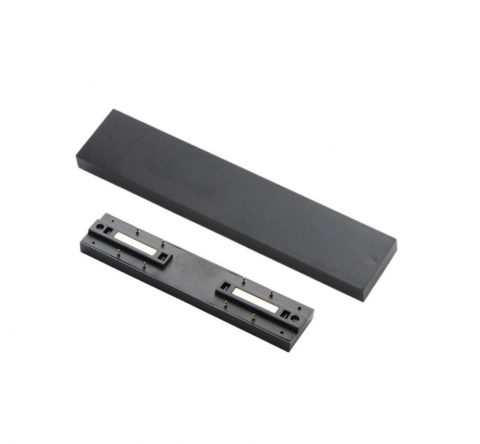 Sina magnetica Slim LED 48V - Conector magnetic electric 90° L-Track ∙ Negru