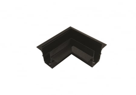 Corpuri de Iluminat pe Sina LED - Conector negru mat la 90° pentru sina incastrata
