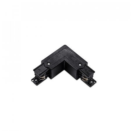 Proiector LED magazin - Conector UNGHI DREPT 90° 4 FIRE NEGRU