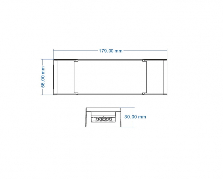 Controler cu alimentare cu tensiune LED - 12V 75W - 230V - PB-75-12 [1]