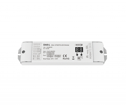 Controler DALI LED - RGB+CCT - 12-24V DC 5x4A - DA5-L [1]
