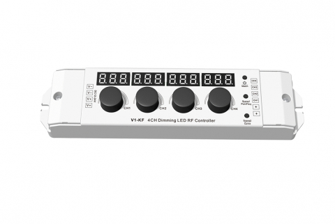 Controler LED 4CH * 4A 12-24VDC CV 4 Buton de reglare a intensității luminoase V1-KF [1]