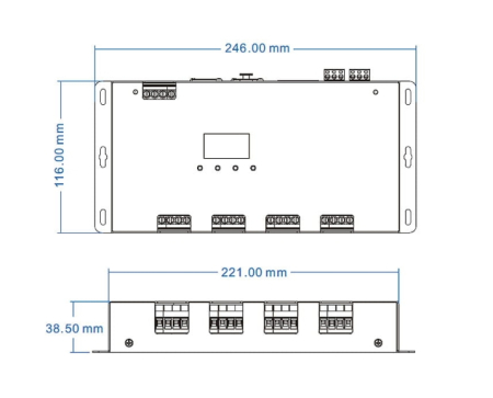 Controler LED DMX512 - 12 canale - 12-24V DC 12x5A - OLED - DMX Decoder/Master - D12A [3]