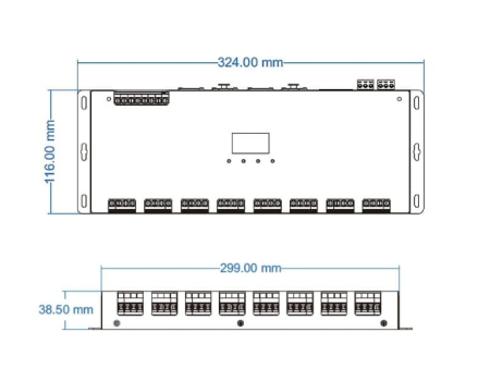 Controler LED DMX512 - 24 canale - 12-24V DC 24x5A - OLED - DMX Decoder/Master - D24A [4]