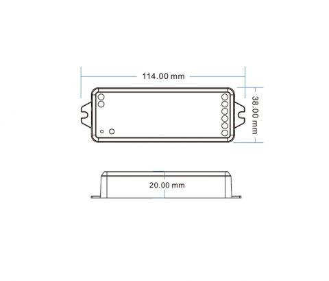 CONTROLER LED - Mono/ CCT/ RGB /RGB+W - 12-24V DC 4x4A - VP [1]