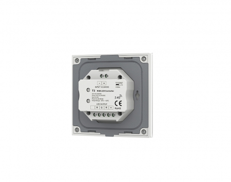 Controler LED montat pe perete - RGB - 1 zonă - 12-24V DC 12A - T3(W) [1]