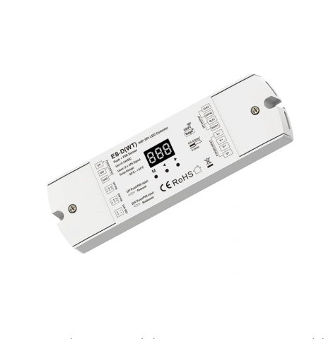 Controler Banda LED - Controler LED pentru scări / coridor cu detectoare PIR (WiFi) - pentru benzi LED digitale - 15A 5-24V DC - 960 pixel - ES-D(WT)